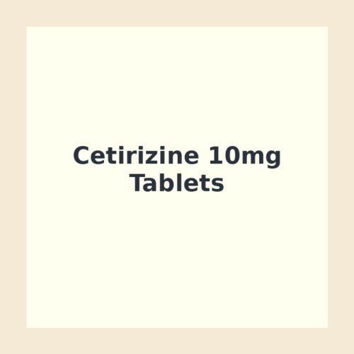 Cetirizine 10mg Tablets