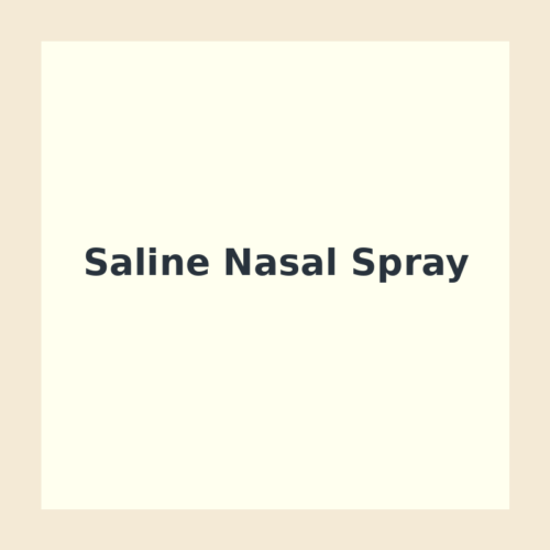 Saline Nasal Spray